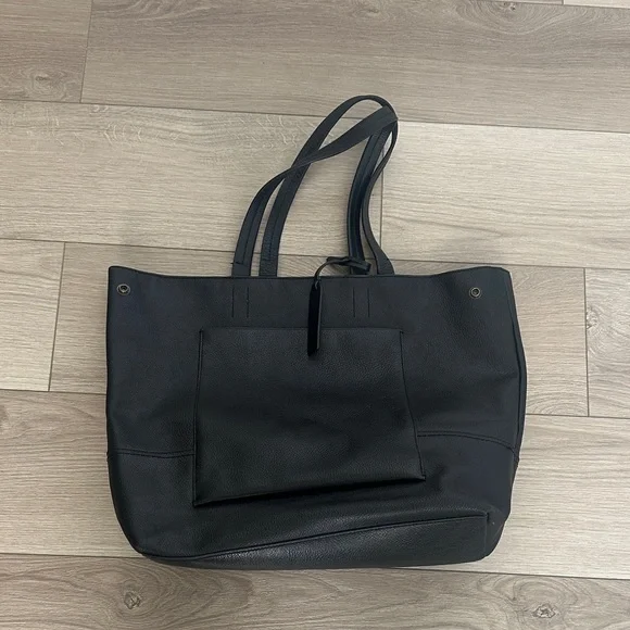 J. Crew All Day Black Tote Bag - Picture 1 of 5